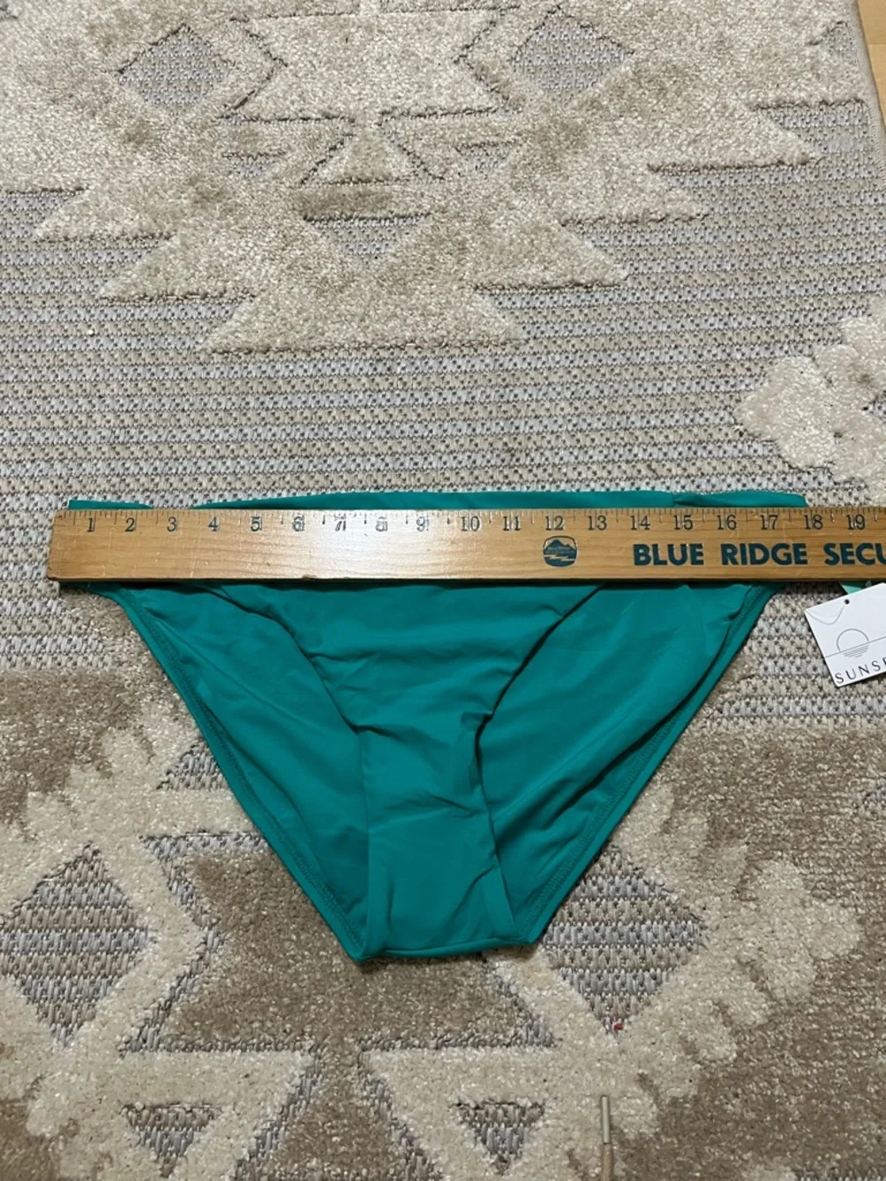 NWT La Blanca Womans Bright Green Island Goddess Side Tie Bikini Bottoms Size 14